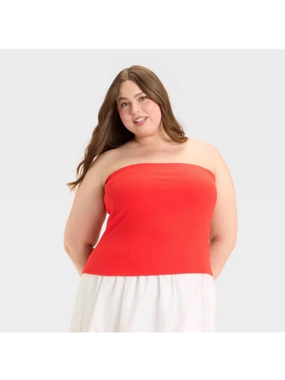 a new day Red tube top